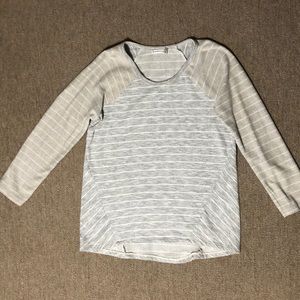 Two toned striped long sleeve